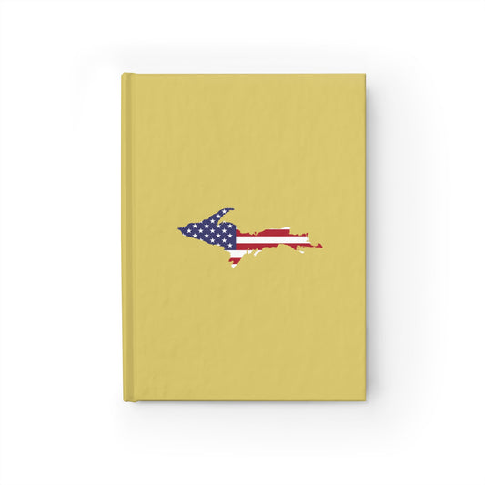 Michigan Upper Peninsula Blank Sketchbook (w/ UP USA Flag) | Plum Yellow