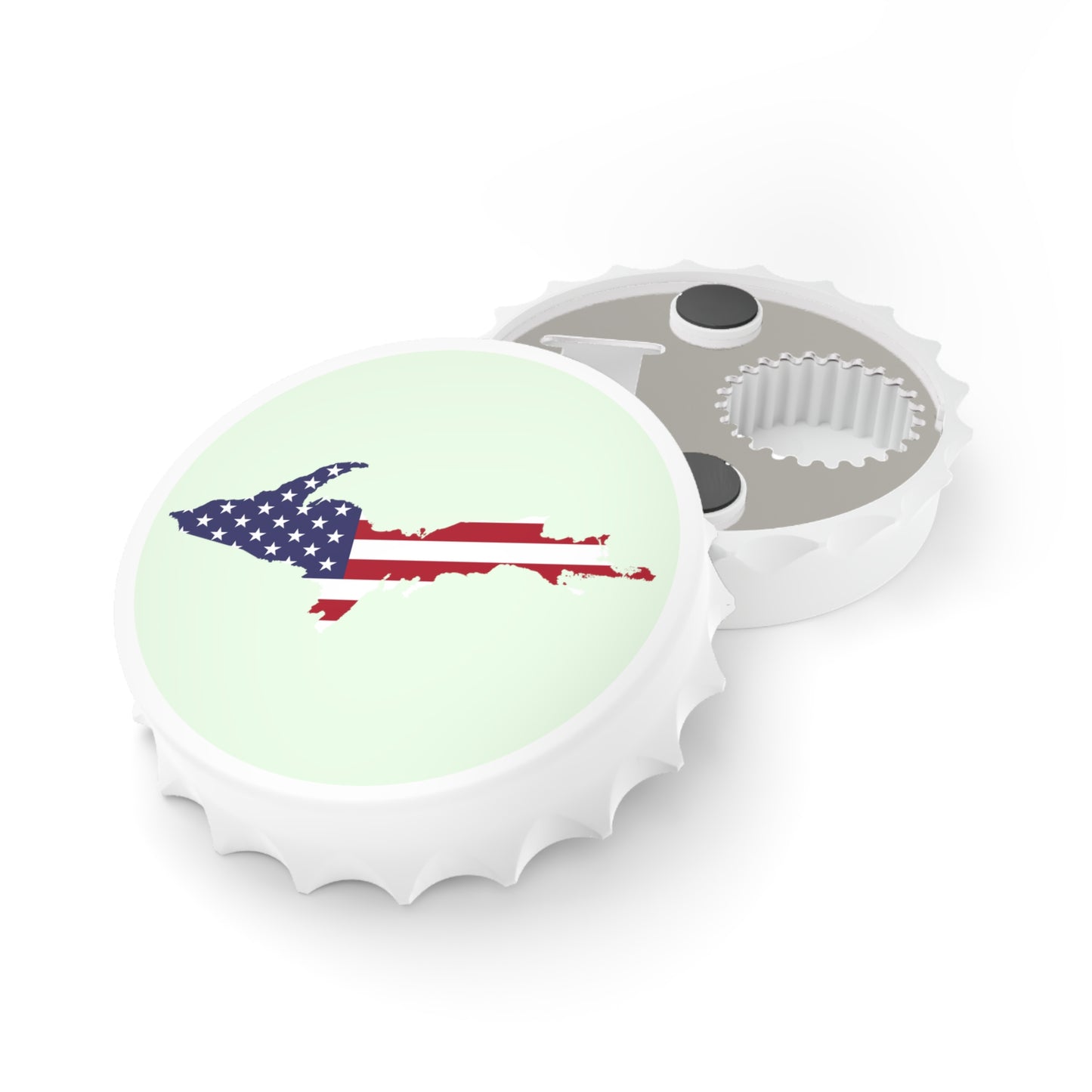 Michigan Upper Peninsula Bottle Opener (w/ UP USA Flag ) | Dew Green