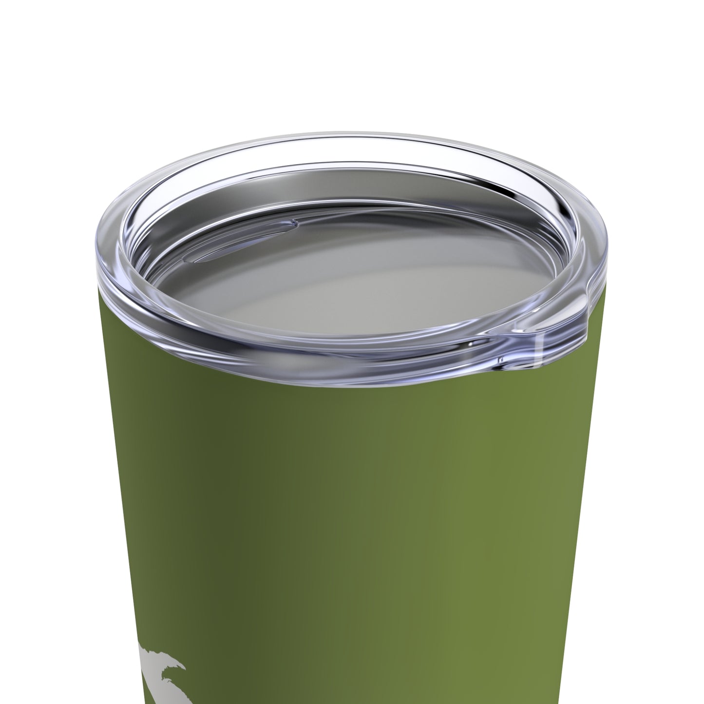 Michigan Upper Peninsula Tumbler (w/ UP Outline) | Olive Green - 20oz