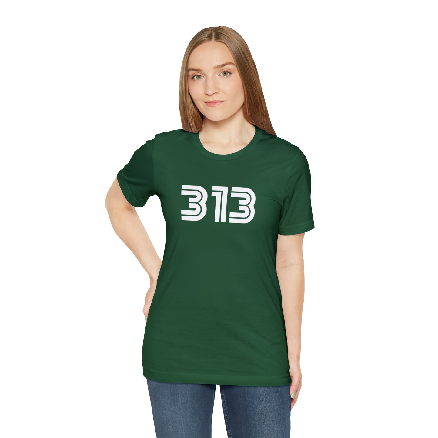 Detroit '313' T-Shirt (1970s Audiophile Font) | Unisex Standard Fit