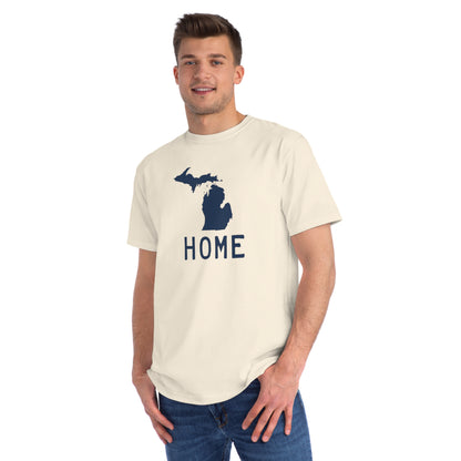 Michigan 'Home' T-Shirt (Licence Plate Font) | Unisex Organic