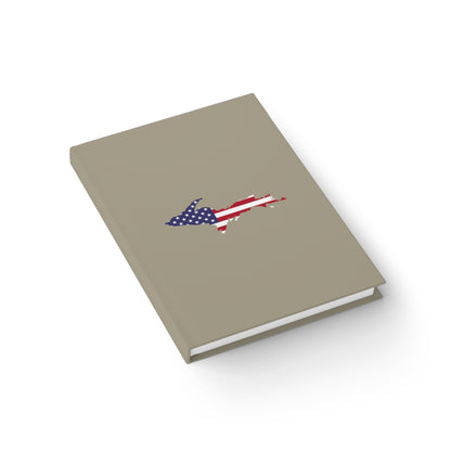 Michigan Upper Peninsula Blank Sketchbook (w/ UP USA Flag) | Petoskey Stone Beige