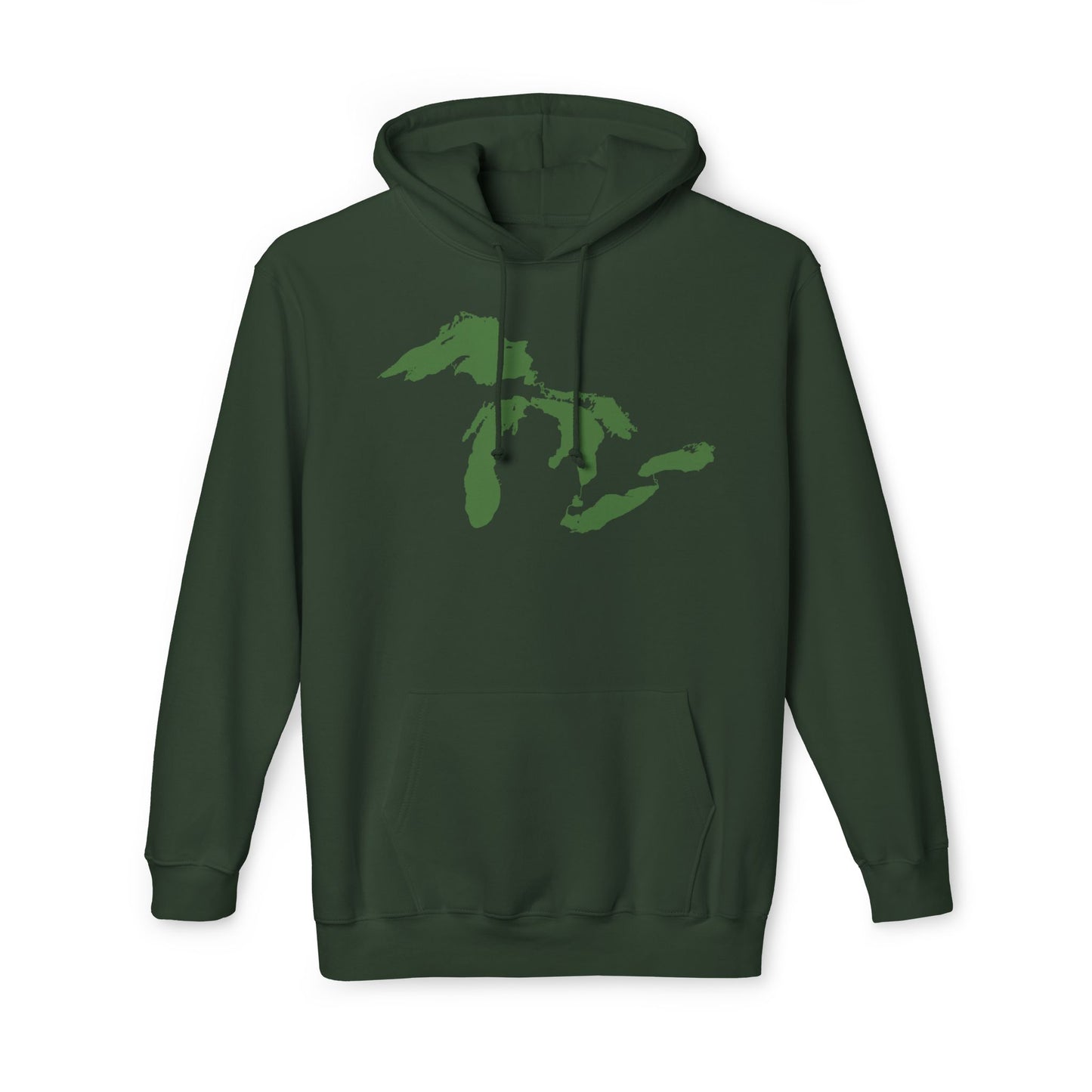 Great Lakes Ultrapremium Hoodie | Made in USA - Pine Green