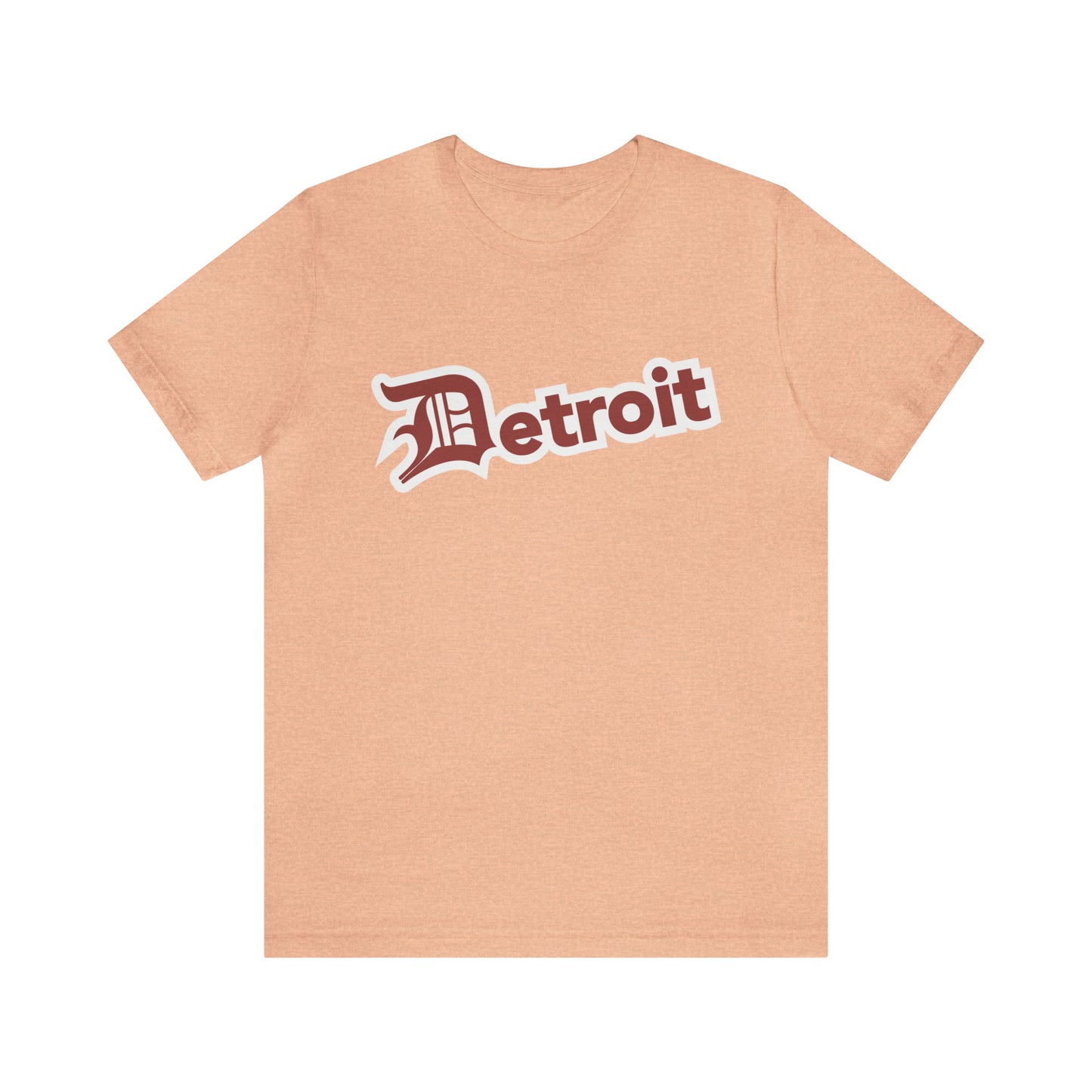 'Detroit' T-Shirt (Ore Dock Red w/ Old English 'D') | Unisex Standard