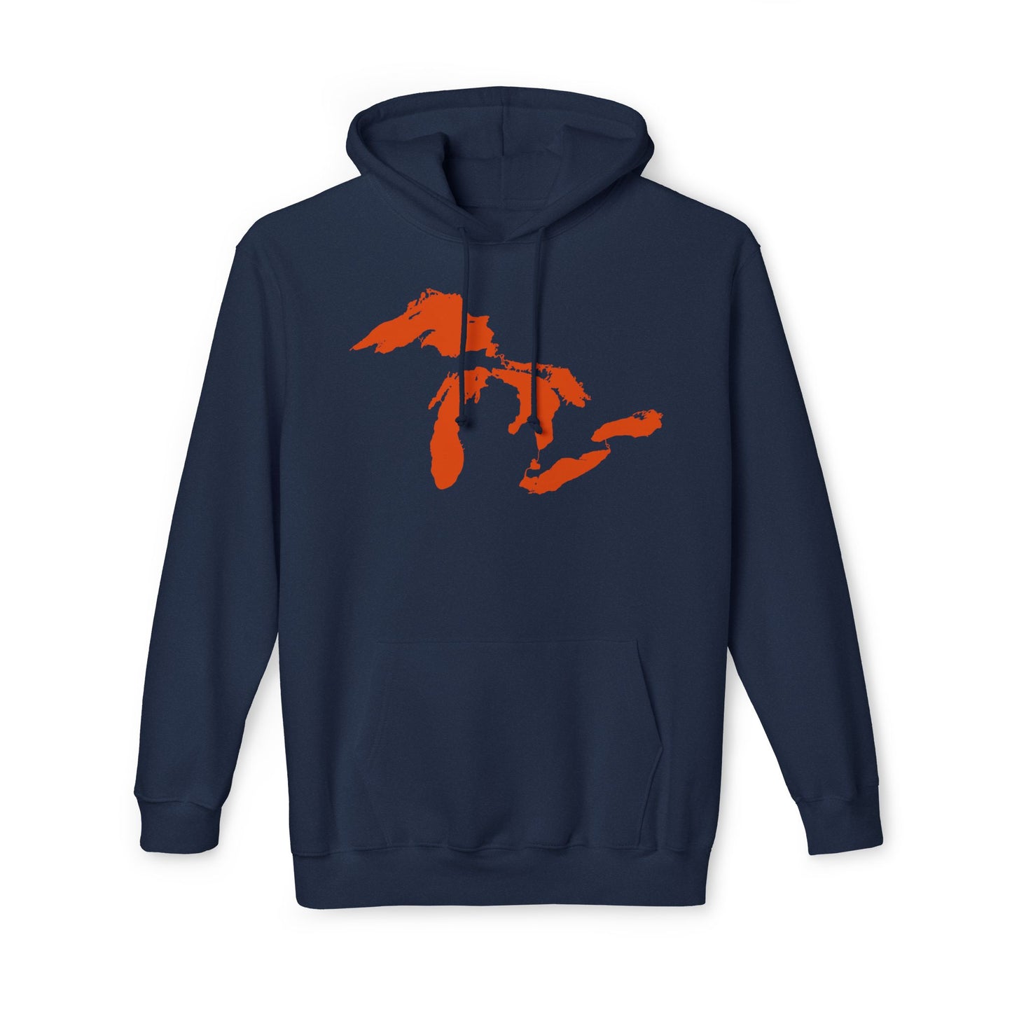 Great Lakes Ultrapremium Hoodie | Made in USA - Maple Leaf Orange