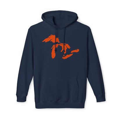 Great Lakes Ultrapremium Hoodie | Made in USA - Maple Leaf Orange