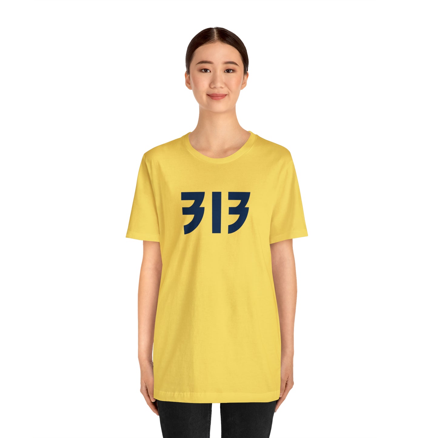 Detroit '313' T-Shirt (80s Glam Rock Font) | Unisex Standard Fit