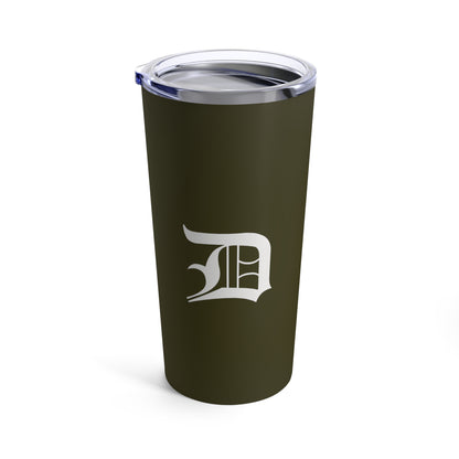 Detroit 'Old English D' Tumbler | Military Green - 20oz