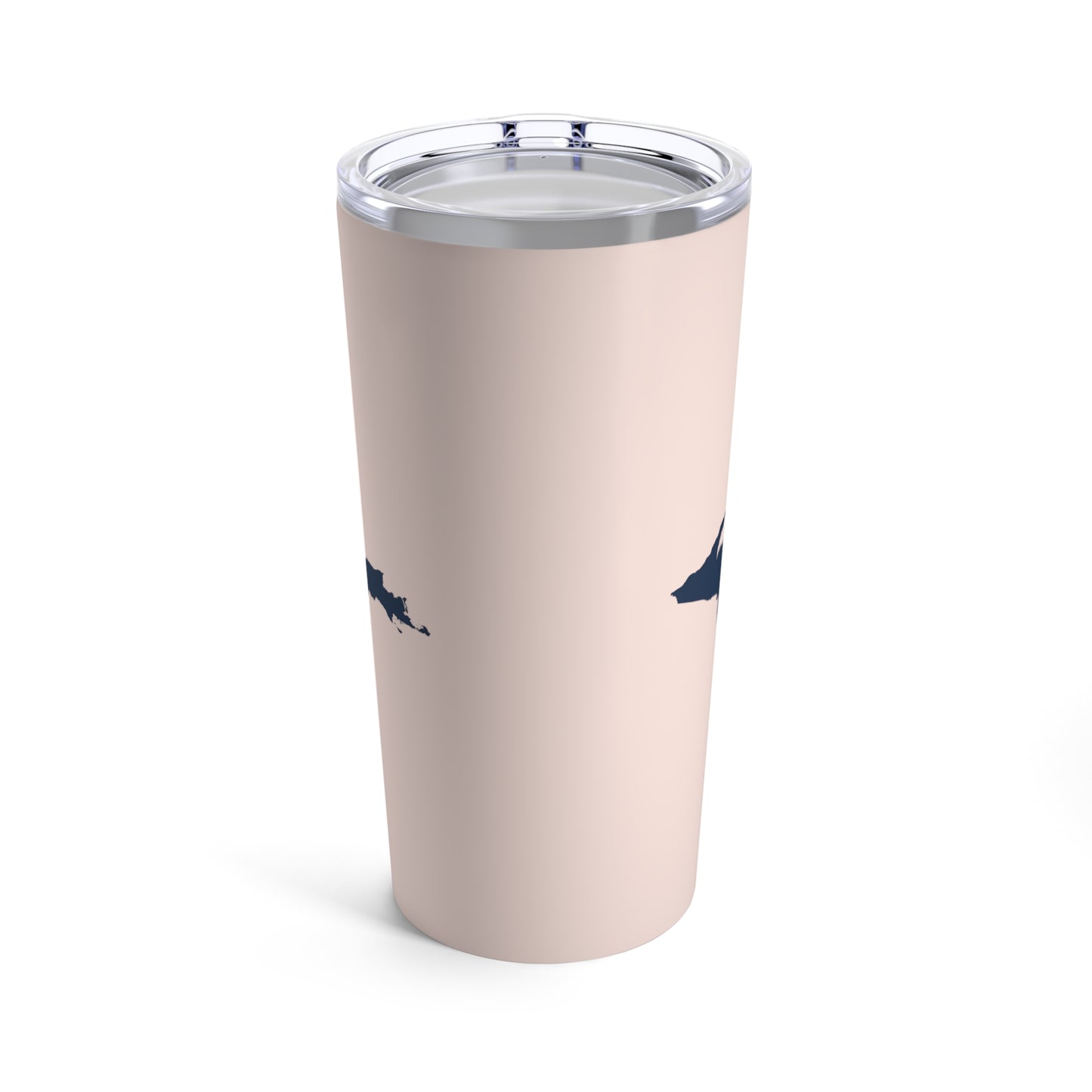 Michigan Upper Peninsula Tumbler (w/ UP Outline) | Champagne Pink - 20oz