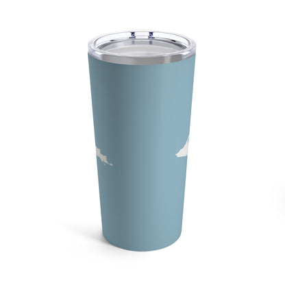 Michigan Upper Peninsula Tumbler (w/ UP Outline) | Opal Blue - 20oz