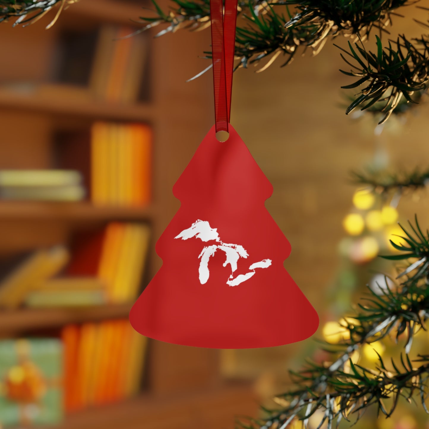 Great Lakes Christmas Ornament | Metal - Santa Red