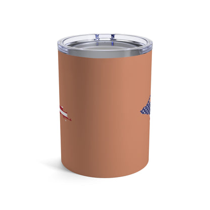 Michigan Upper Peninsula Tumbler (w/ UP USA Flag) | Copper Color - 10oz