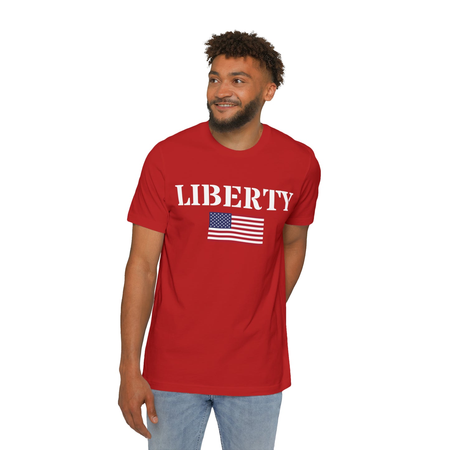 'Liberty' T-Shirt (Army Stencil Flag Edition) | Made in USA