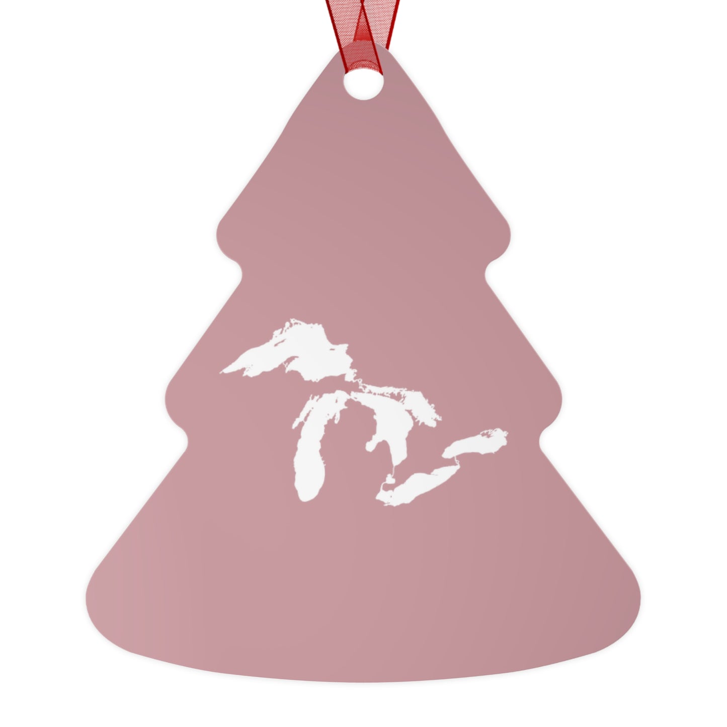 Great Lakes Christmas Ornament | Metal - Cherry Blossom Pink