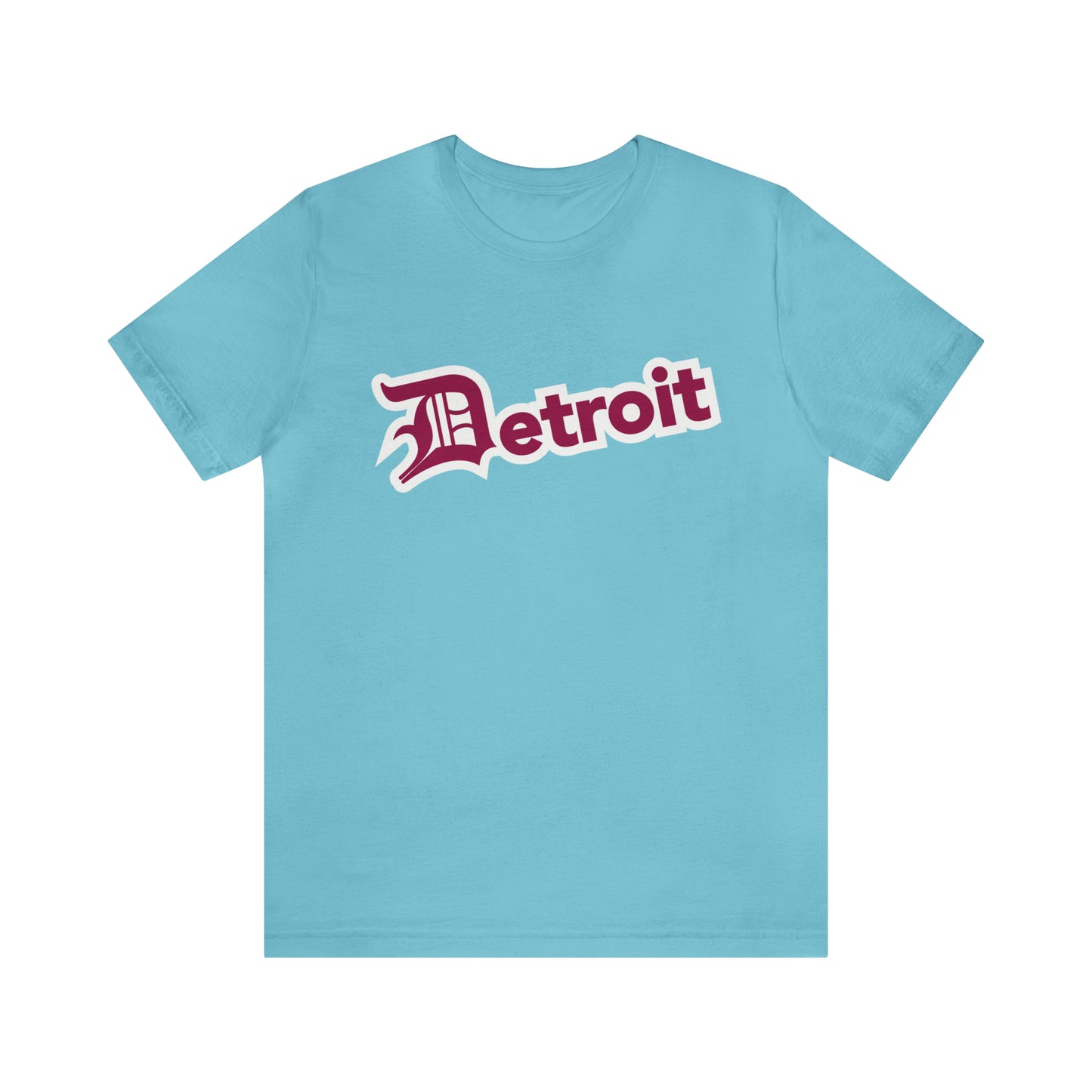 'Detroit' T-Shirt (Ruby Red w/ Old English 'D') | Unisex Standard