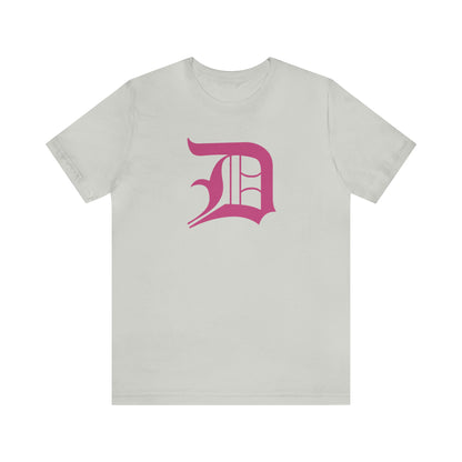 Detroit 'Old English D' T-Shirt (Apple Blossom Pink) | Unisex Standard