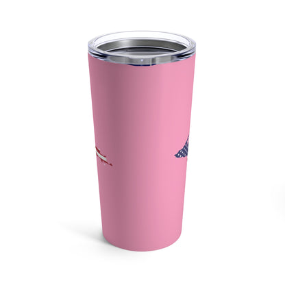 Michigan Upper Peninsula Tumbler (w/ UP USA Flag) | '67 Caddie Pink - 20oz