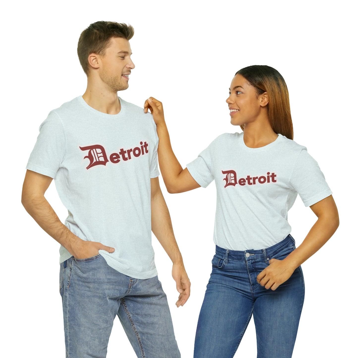 'Detroit' T-Shirt (Ore Dock Red w/ Old English 'D') | Unisex Standard