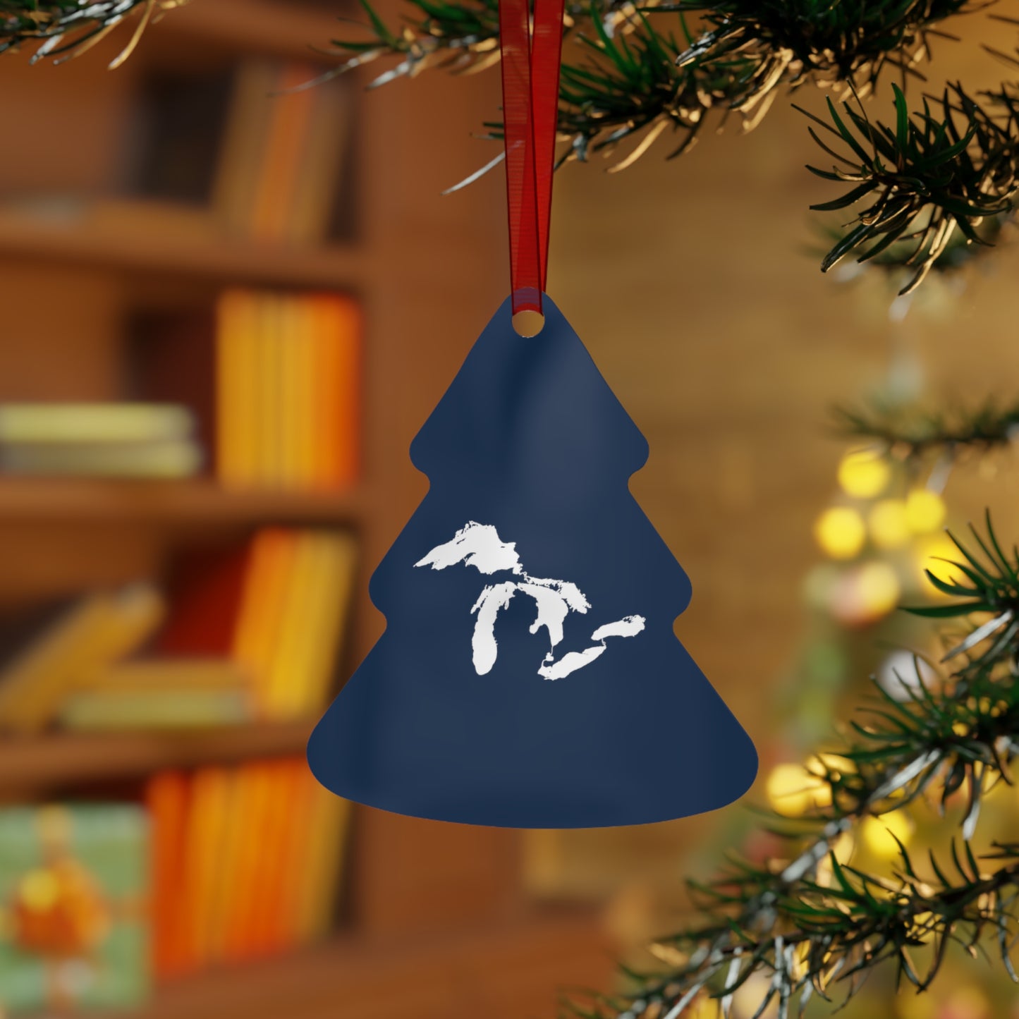 Great Lakes Christmas Ornament | Metal - Navy