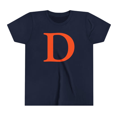 Detroit 'Old French D' T-Shirt (Maple Leaf Orange) | Youth Short Sleeve