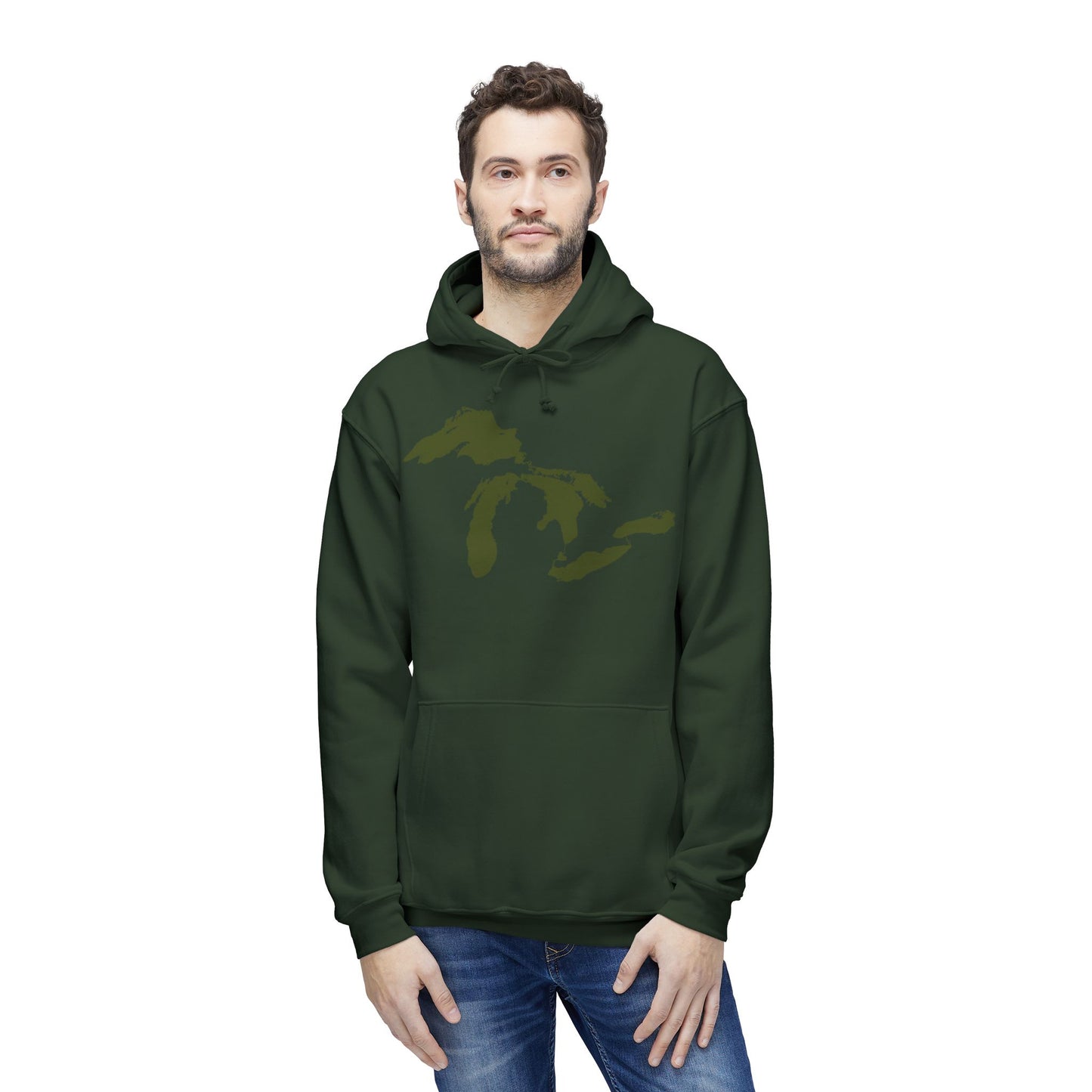 Great Lakes Ultrapremium Hoodie | Made in USA - Army Green