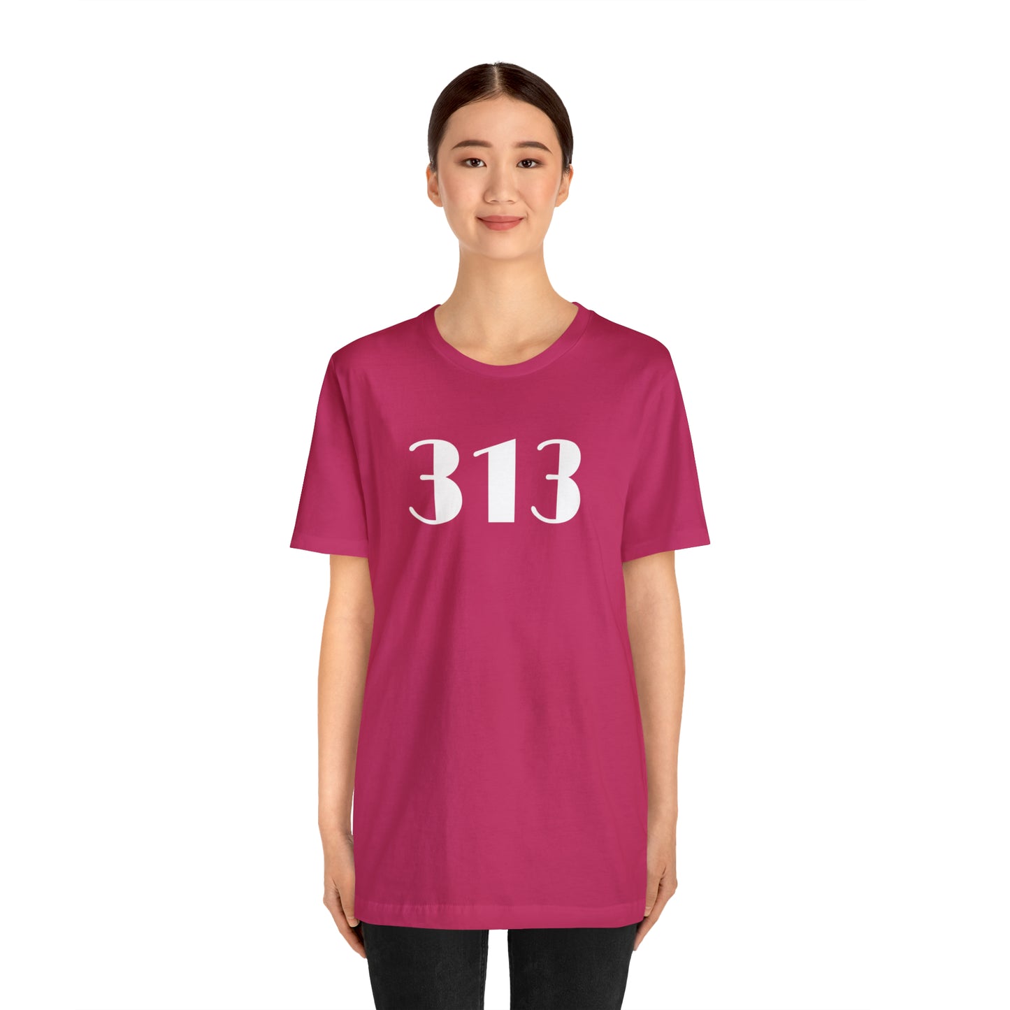 Detroit '313' T-Shirt (Art Deco Font) | Unisex Standard Fit