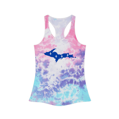 Michigan Upper Peninsula Tank Top (w/ UP Quebec Flag) | Tie-Dye Racerback