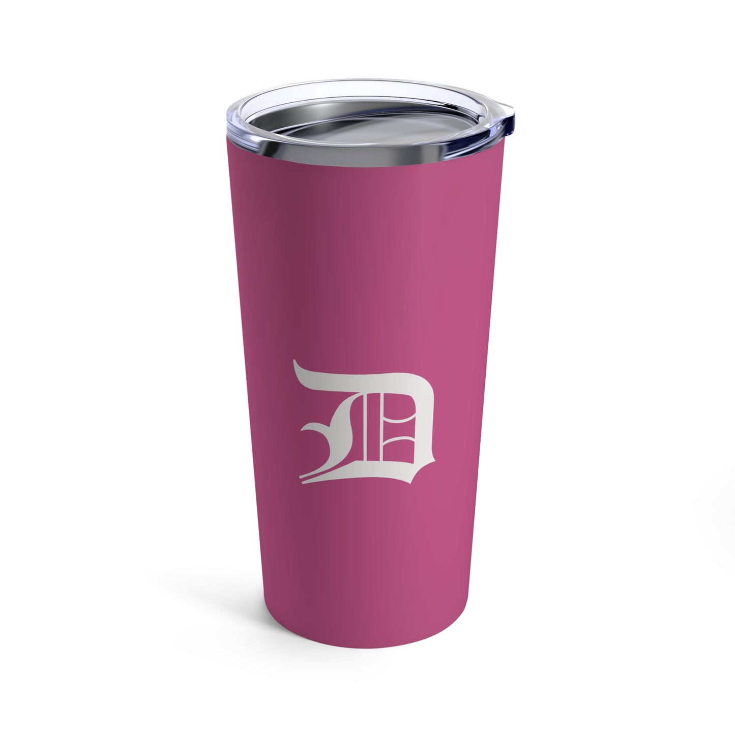 Detroit 'Old English D' Tumbler | Apple Blossom Pink - 20oz