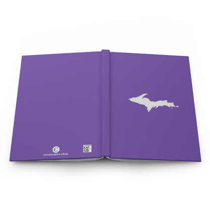 Michigan Upper Peninsula Hardcover Journal (Lake Iris w/ UP Outline) | Ruled - 150pgs