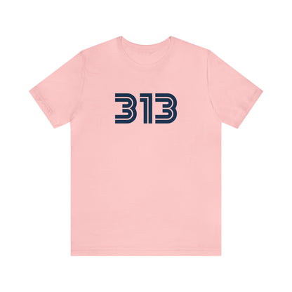 Detroit '313' T-Shirt (1970s Audiophile Font) | Unisex Standard Fit