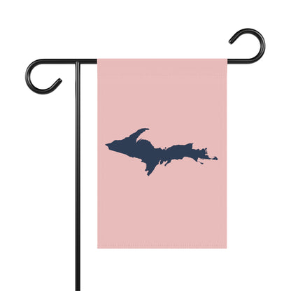 Michigan Upper Peninsula Home & Garden Flag (w/ UP Outline) | Cosmos Pink