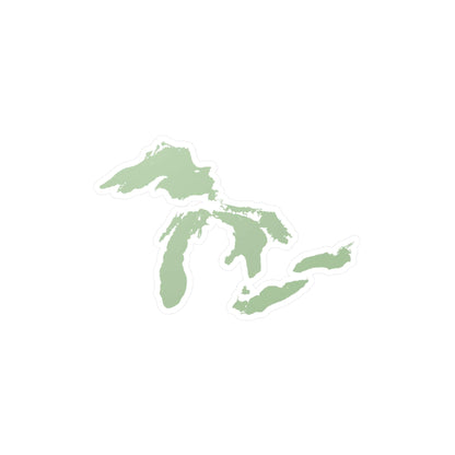 Great Lakes Kiss-Cut Windshield Decal | Tea Green