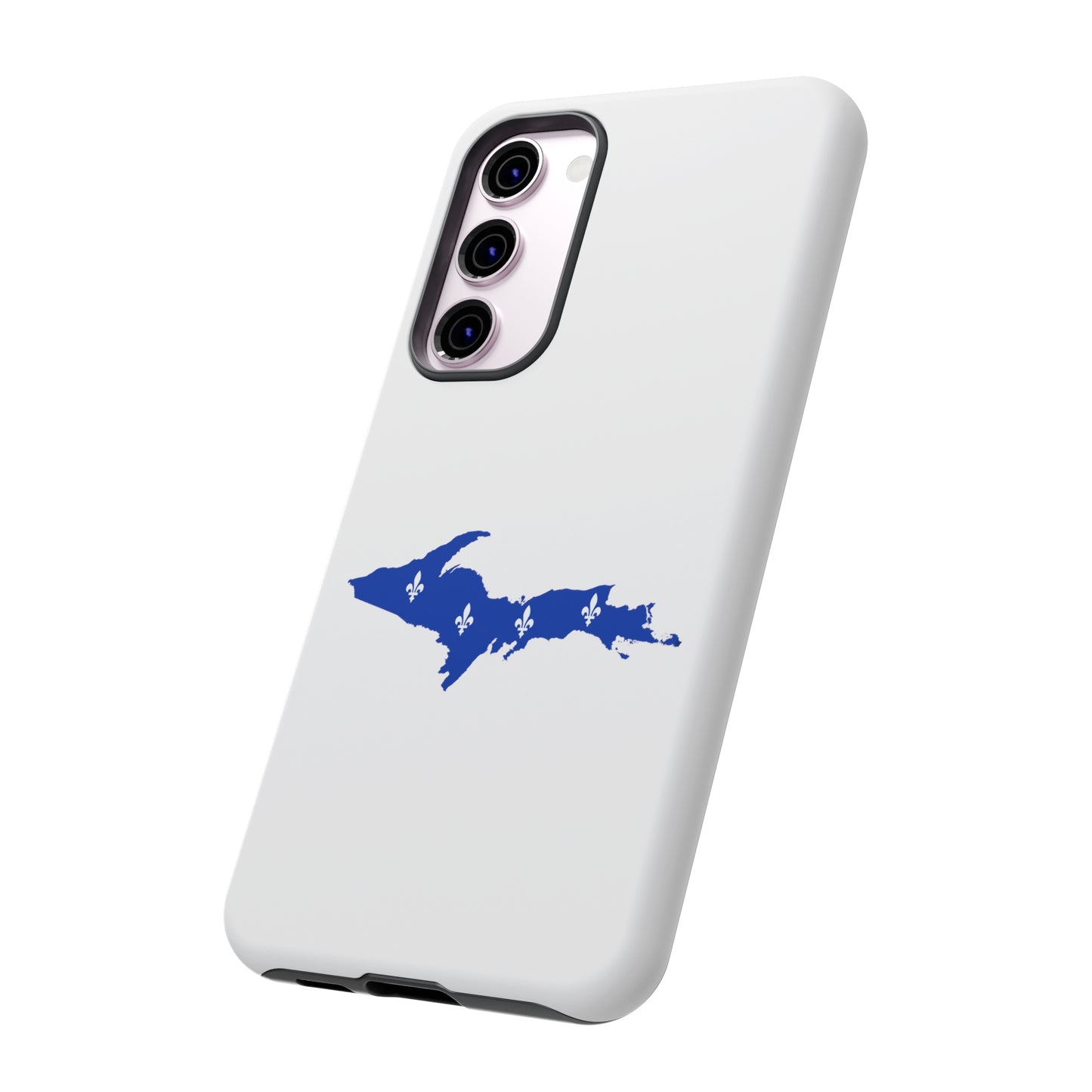 Michigan Upper Peninsula Tough Phone Case (w/ UP Quebec Flag Outline) | Samsung & Pixel Android