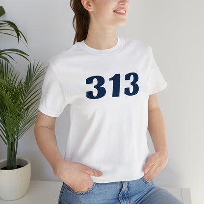 Detroit '313' T-Shirt (Racing Font) | Unisex Standard Fit