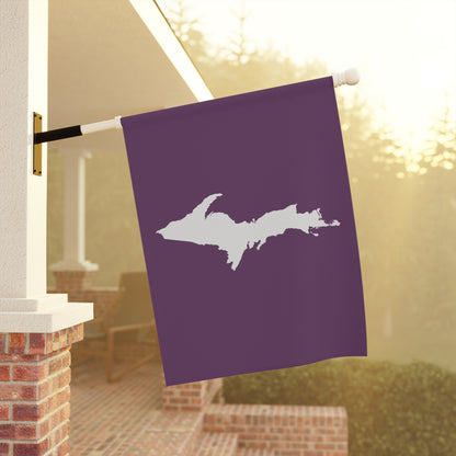 Michigan Upper Peninsula Home & Garden Flag (w/ UP Outline) | Plum