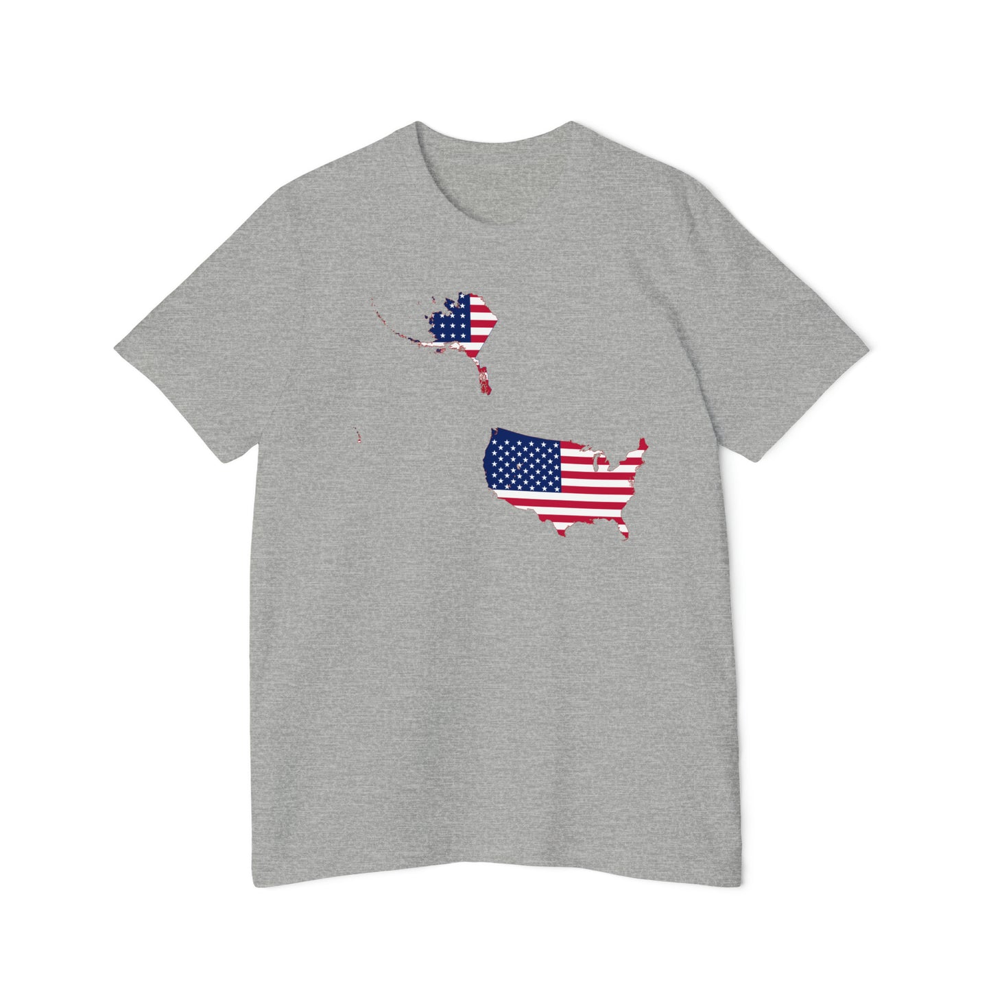 United States Flag Map T-Shirt (50 States To Scale) | Made in USA