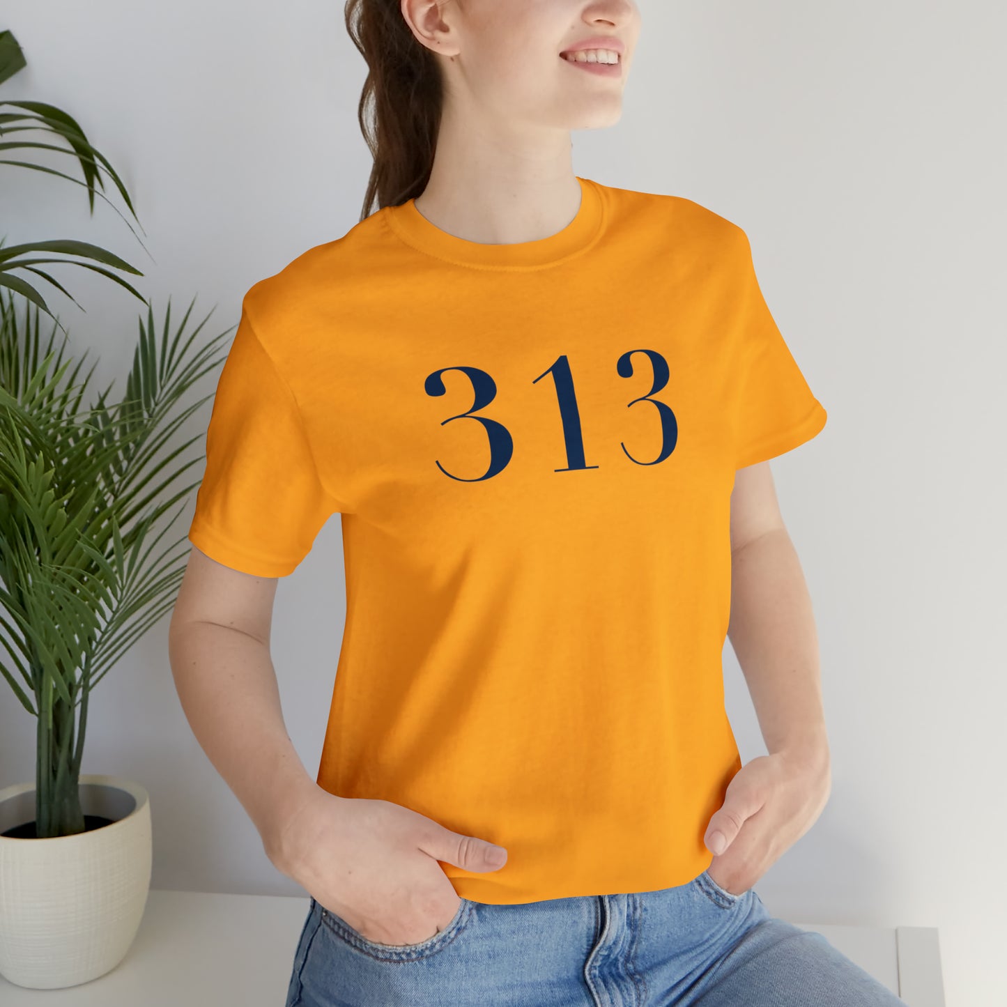 Detroit '313' T-Shirt (Didot Font) | Unisex Standard Fit