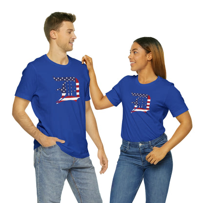 Detroit 'Old English D' T-Shirt (Patriotic Edition) | Unisex Standard