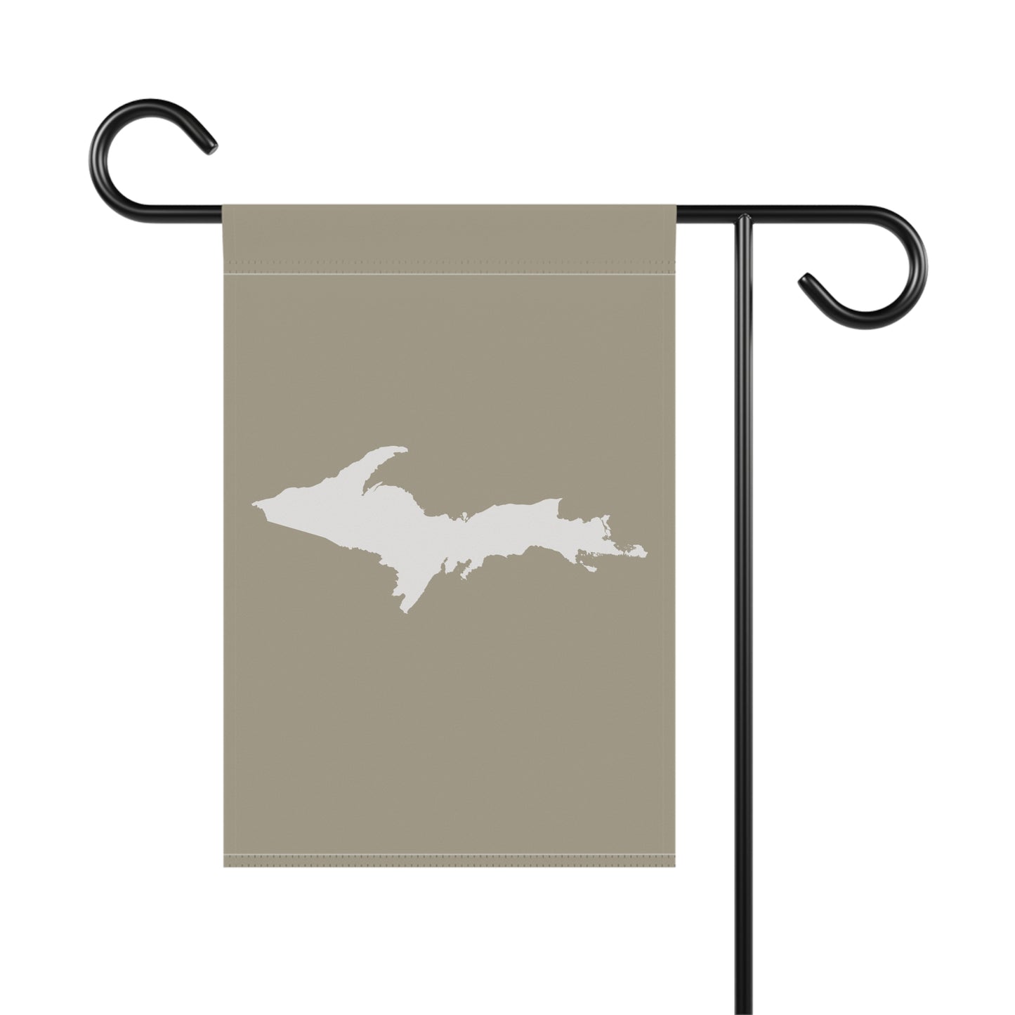 Michigan Upper Peninsula Home & Garden Flag (w/ UP Outline) | Petoskey Stone Beige