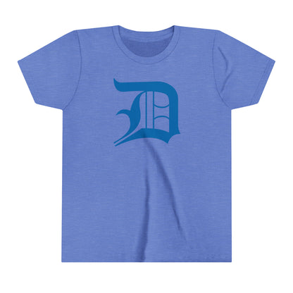 Detroit 'Old English D' T-Shirt (Azure) | Youth Short Sleeve