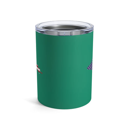 Michigan Upper Peninsula Tumbler (w/ UP USA Flag) | Emerald Green - 10oz