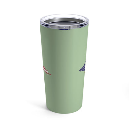 Michigan Upper Peninsula Tumbler (w/ UP USA Flag) | Tea Green - 20oz