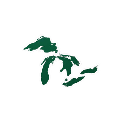 Great Lakes Kiss-Cut Windshield Decal | Superior Green