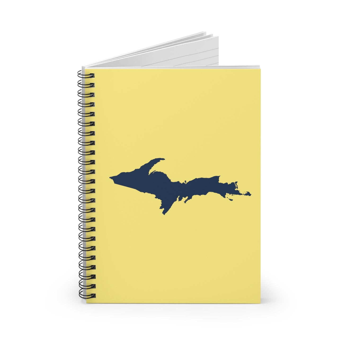 Michigan Upper Peninsula Spiral Notebook (w/ UP Outline) | Cherry Yellow