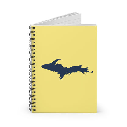 Michigan Upper Peninsula Spiral Notebook (w/ UP Outline) | Cherry Yellow