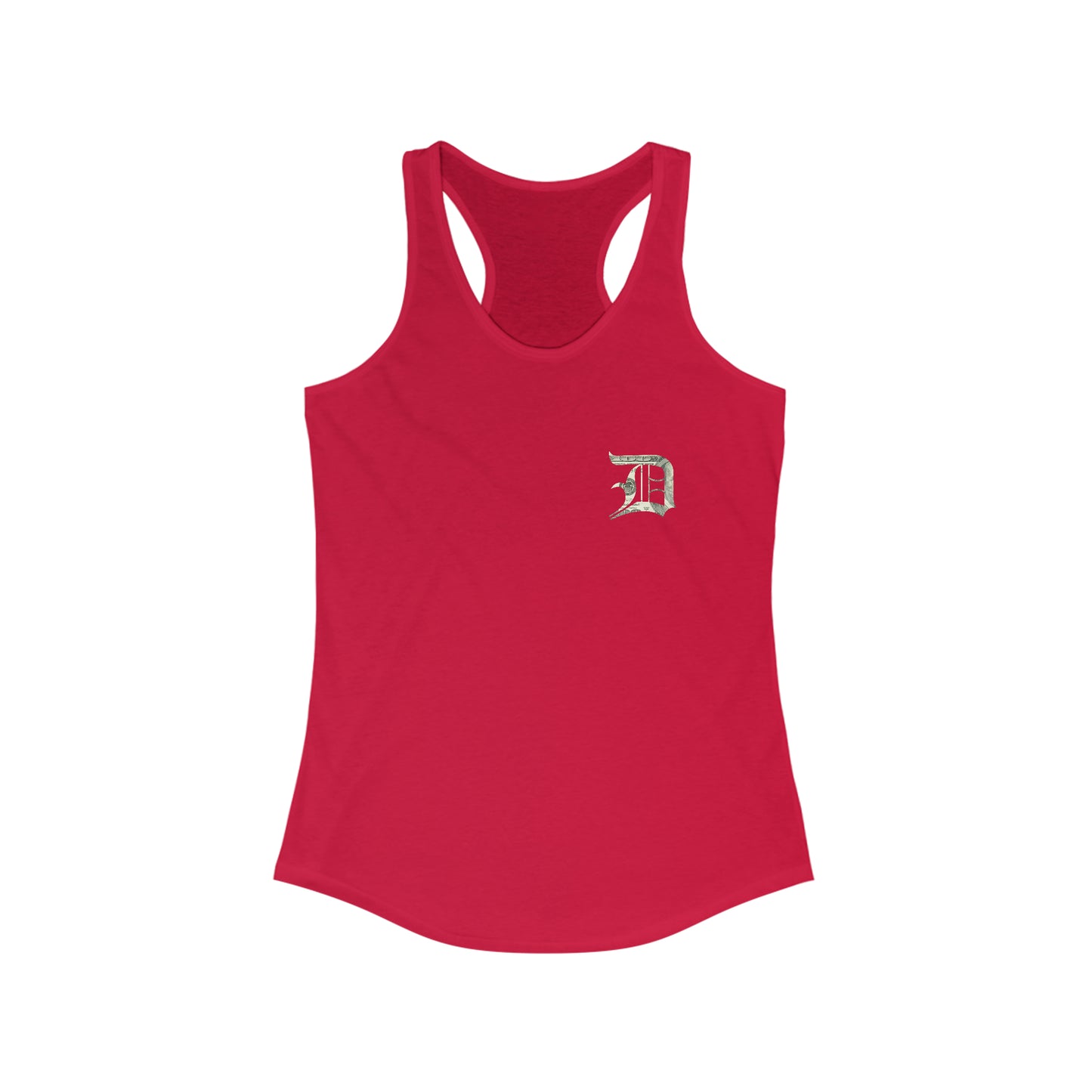 Detroit 'Old English D' Tank Top (Mini Benjamins 'D') | Women's Racerback