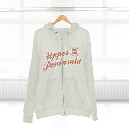 Upper Peninsula EST 1837' Hoodie (Copper Script Font) | Unisex Full Zip