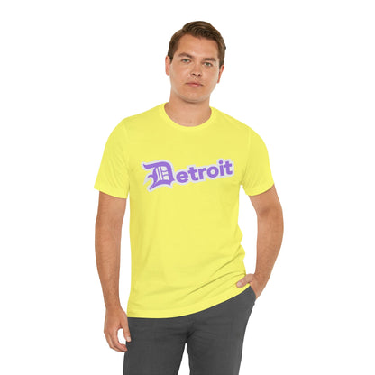 Detroit' T-Shirt (Lavender w/ Old English 'D') | Unisex Standard