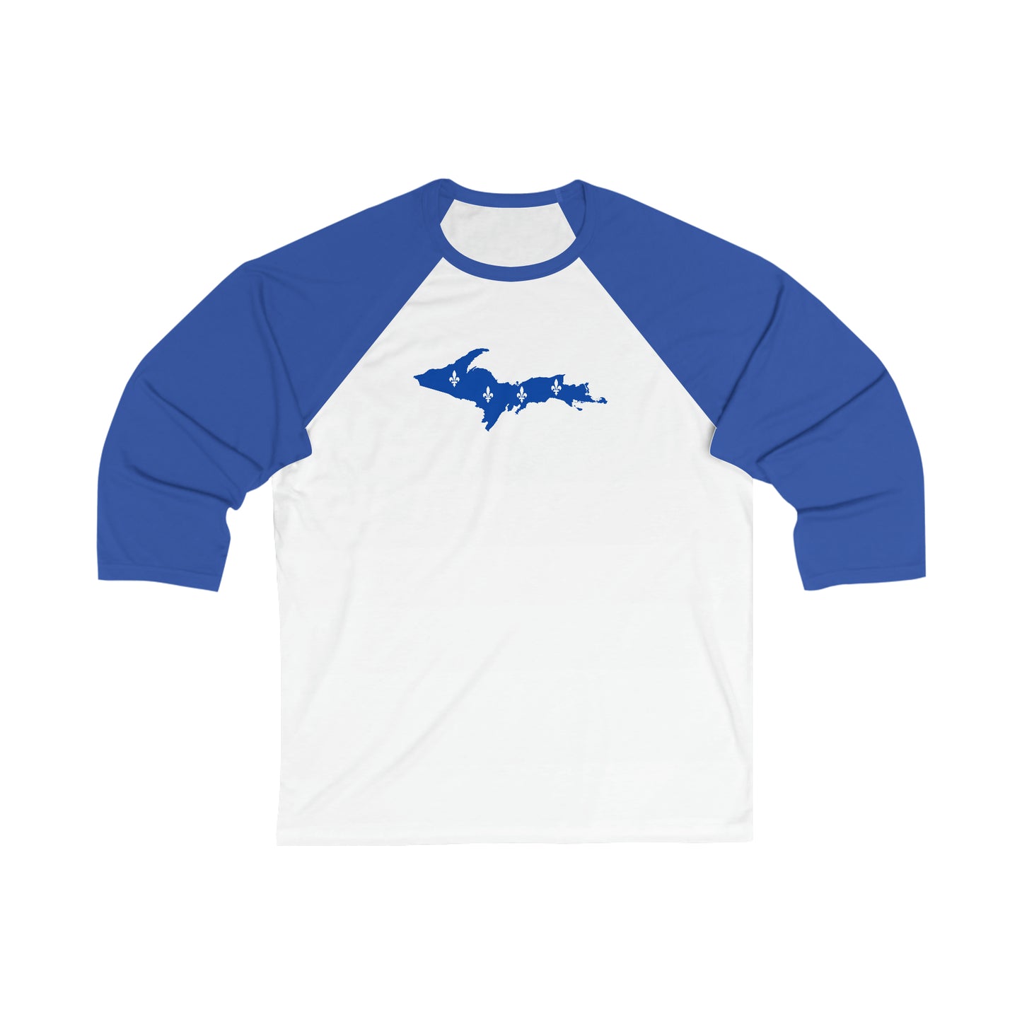 Michigan Upper Peninsula T-Shirt (w/ UP Quebec Flag)  | 3/4 Sleeve Baseball