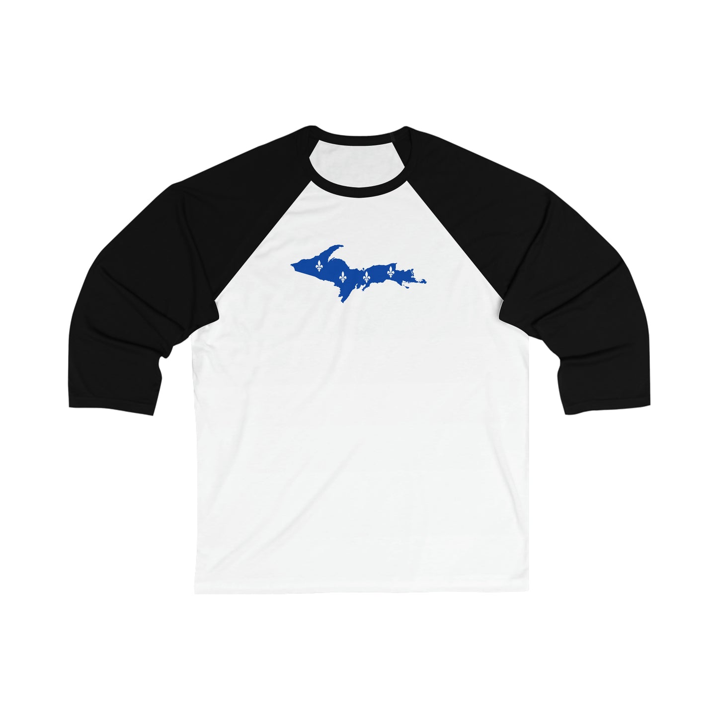 Michigan Upper Peninsula T-Shirt (w/ UP Quebec Flag)  | 3/4 Sleeve Baseball